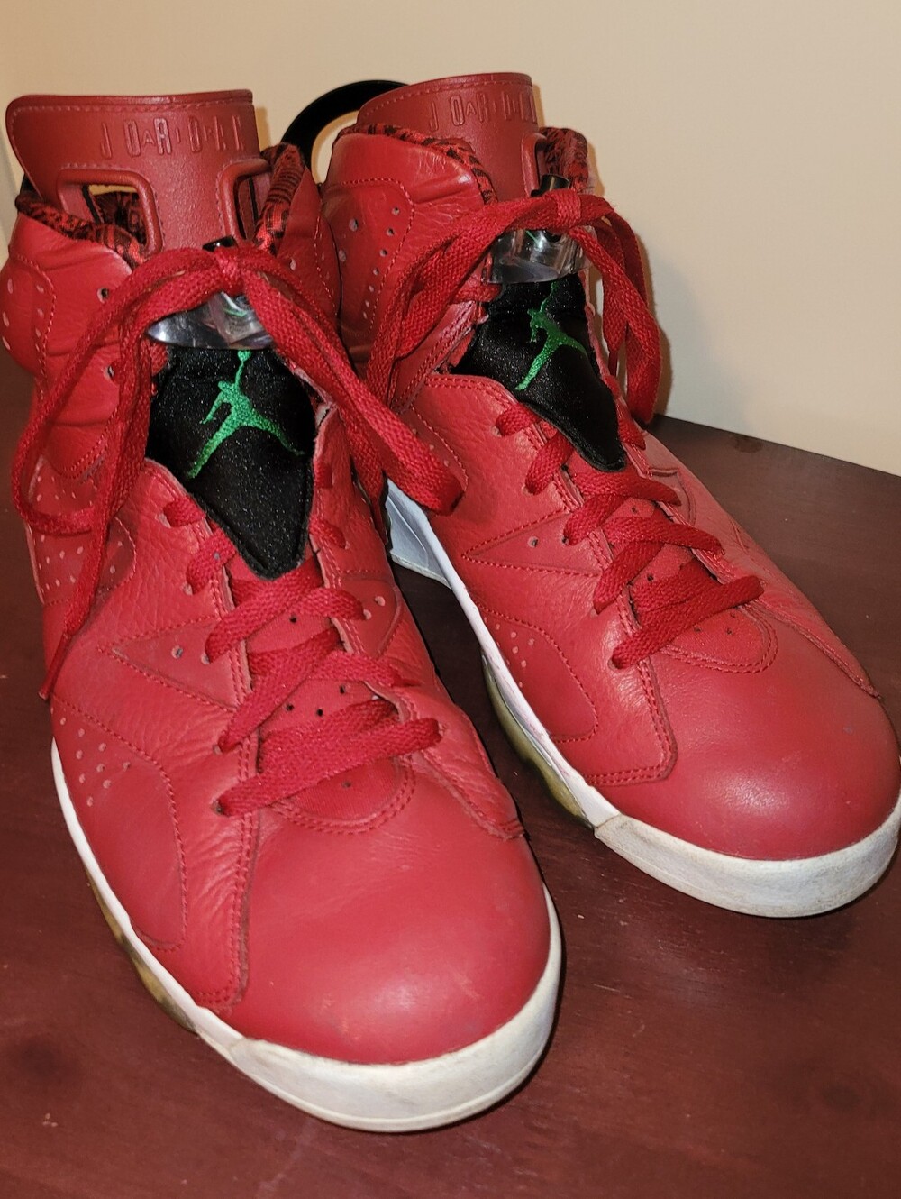 Air Jordan 6 Spizike high top sneakers in Varsity Red Size 11 2014